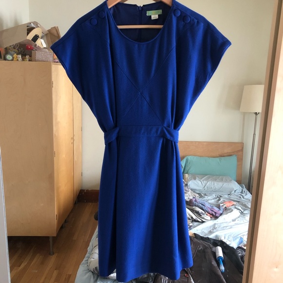 Anthropologie Dresses & Skirts - Anthropologie Blue Wool Dress